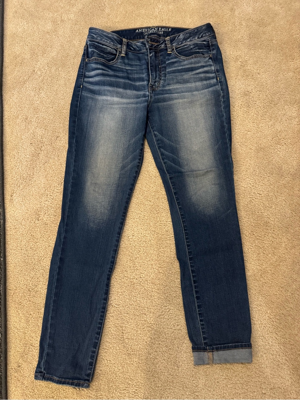 American Eagle Outfitters Women's Dark Blue Jeans
